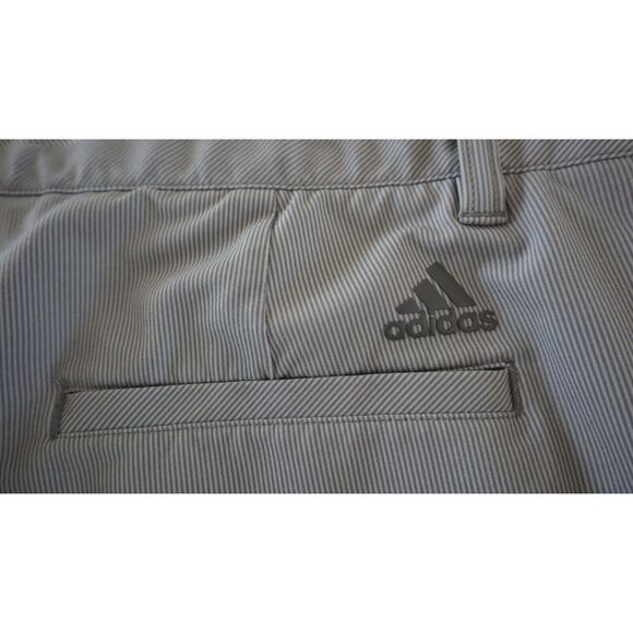 adidas CE0466 Men's Sz 38 Gray Striped Ultimate 365 Golf Shorts - Picture 7 of 9